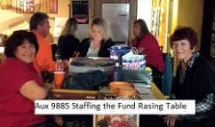 Aux 9885 Toys for Tots table
